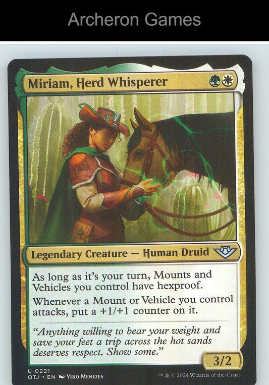 Miriam, Herd Whisperer OTJ 221 UC MTG Card NM/EX+
