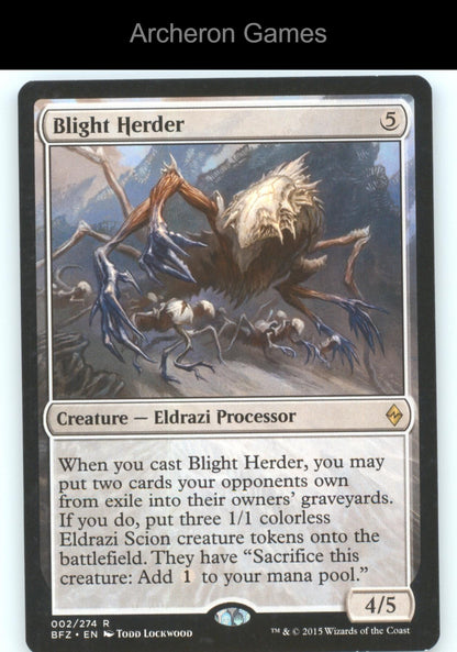Blight Herder 2 R MTG Card Battle for Zendikar