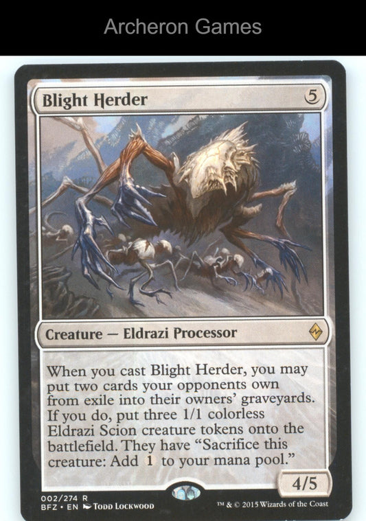 Blight Herder 2 R MTG Card Battle for Zendikar