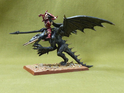 Classic Metal Blood Dragon Vampire on Winged Nightmare painted OOP Rare - Warhammer #4HB