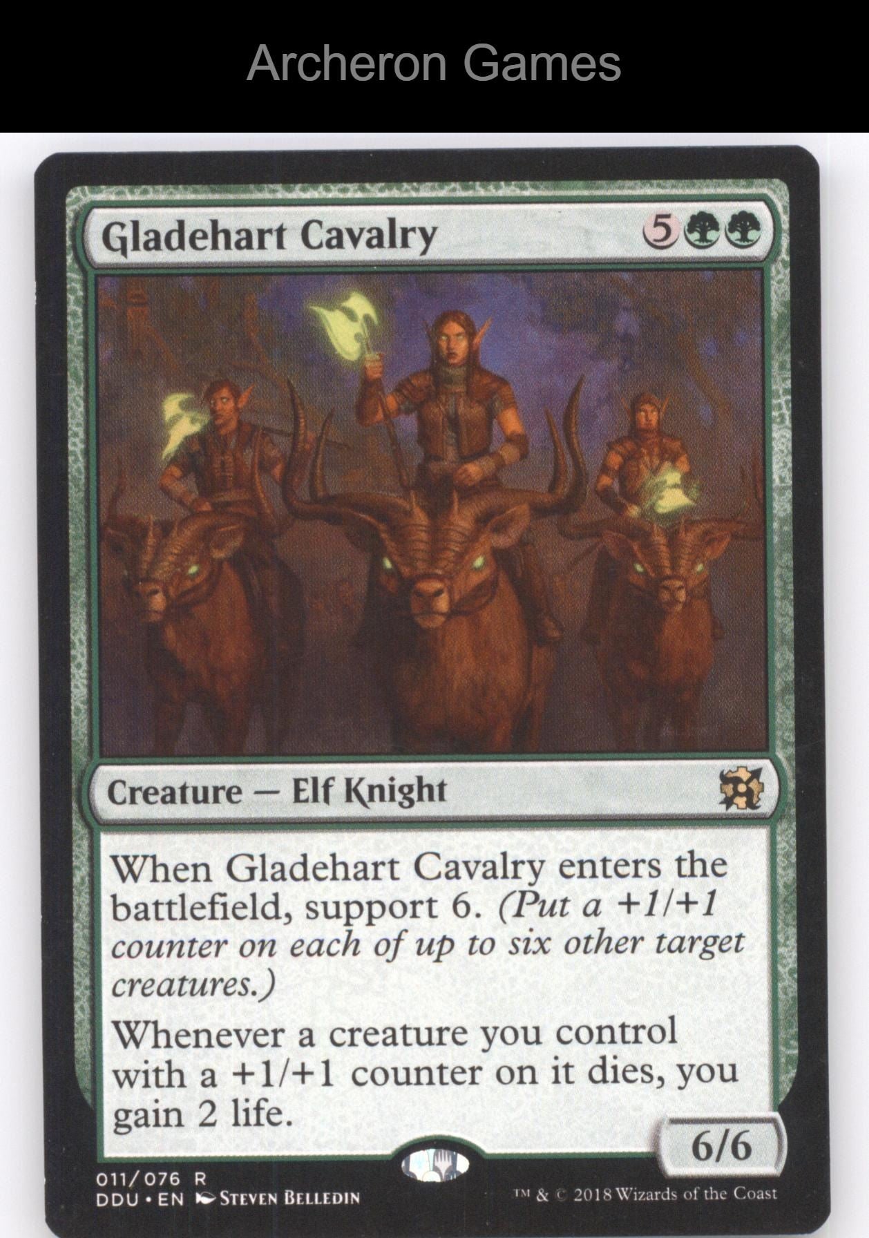 Gladehart Cavalry 11 R MTG Card Duel Decks: Elves vs. Inventors