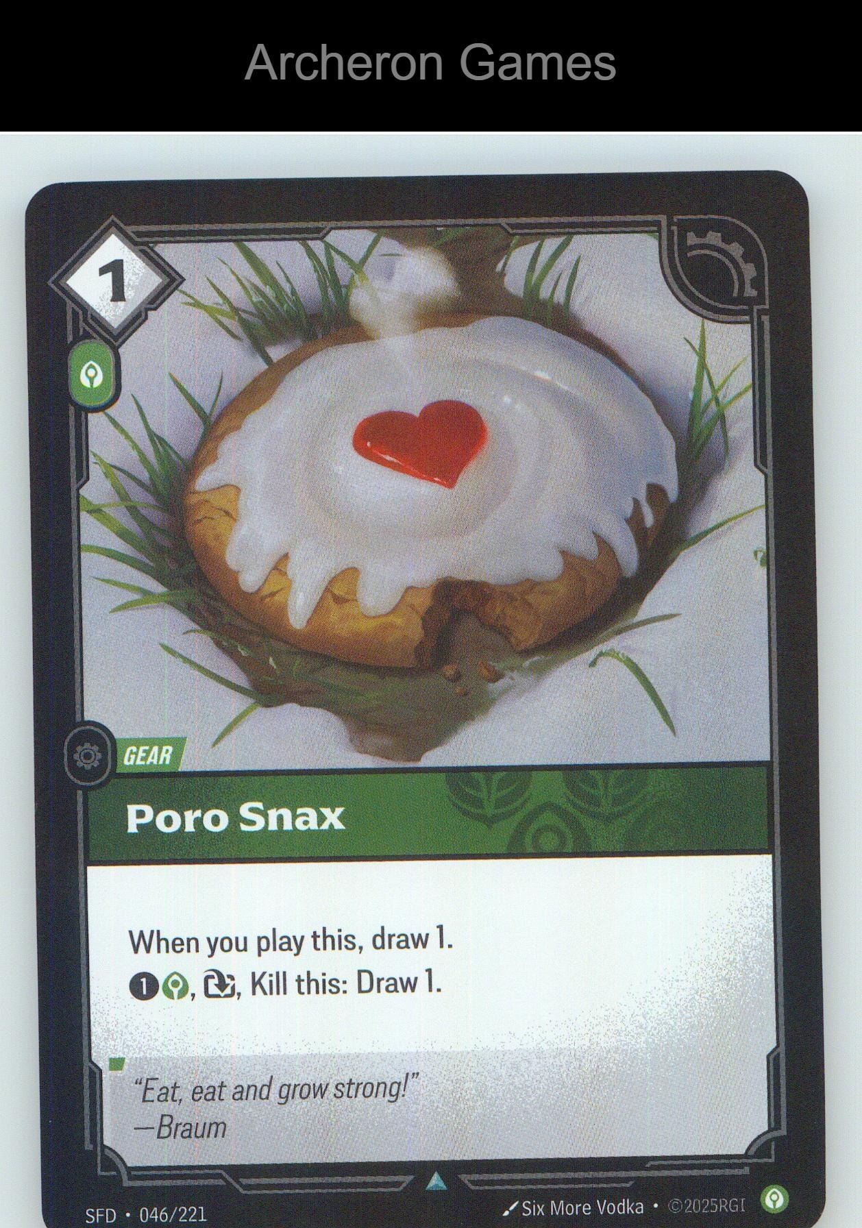 Poro Snax SFD 046/221 UC Spiritforged Riftbound Card