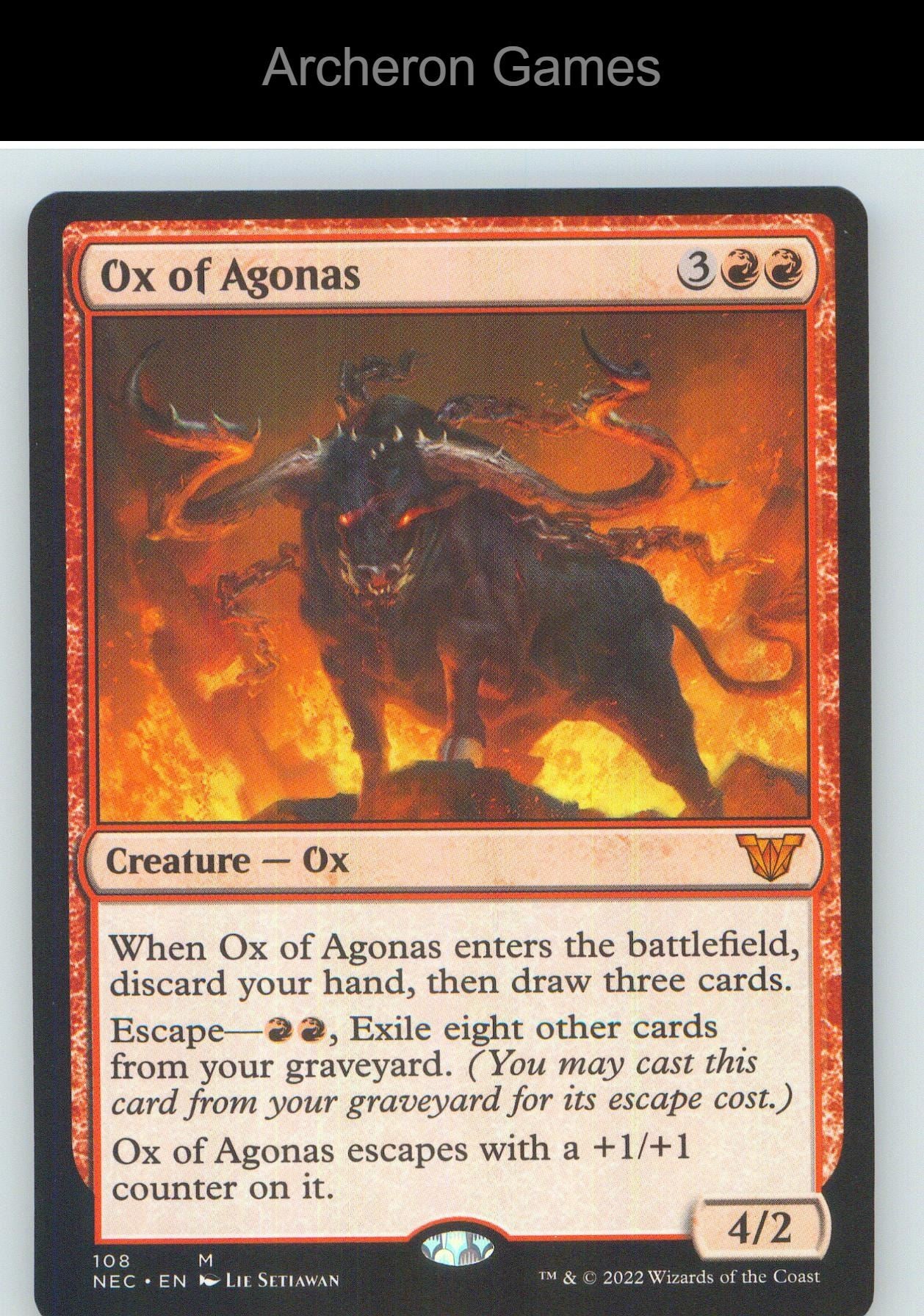 Ox of Agonas NEC 108 Mythic MTG Card NM/EX+