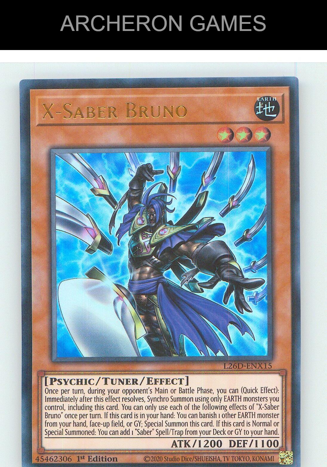 X-Saber Bruno (Ultra Rare) Ultra Rare YUGIOH Card 1st Edition