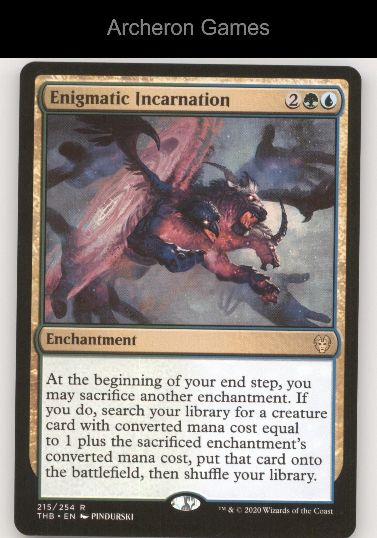 Enigmatic Incarnation 215 R MTG Card Promo Pack: Theros Beyond Death