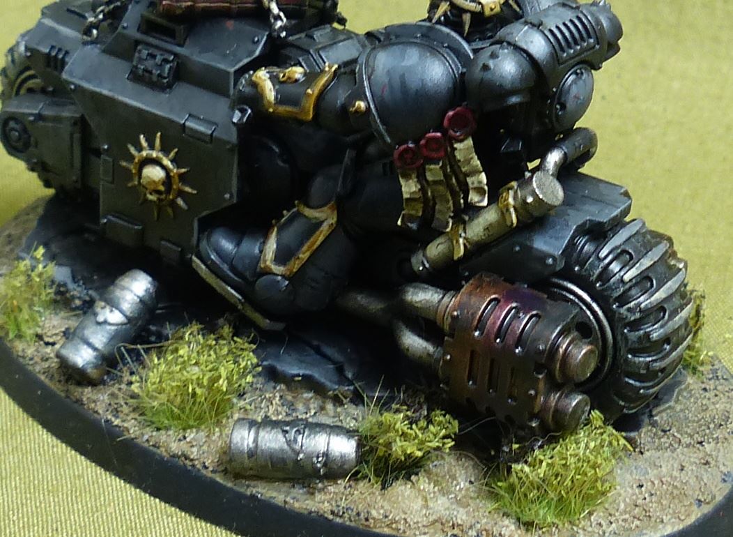 Chaplain on Bike painted - Blood Angels - Warhammer 40K #3YY