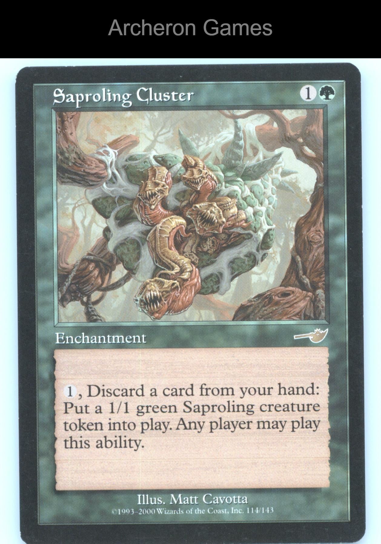 Saproling Cluster 114 R MTG Card Nemesis