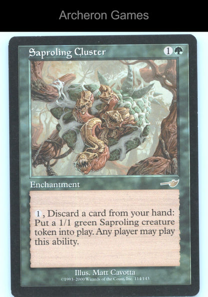 Saproling Cluster 114 R MTG Card Nemesis