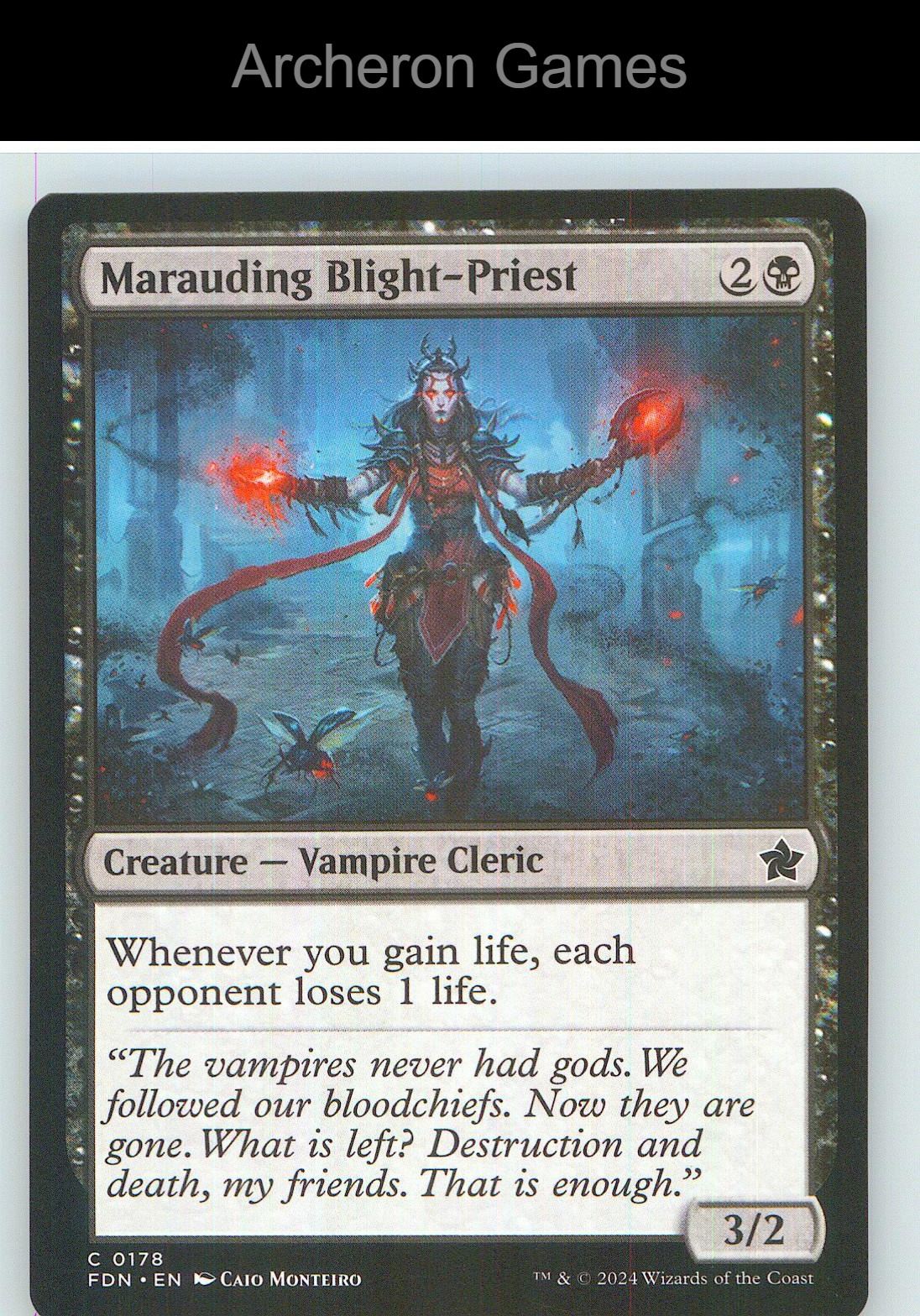 Marauding Blight-Priest FDN 178 C MTG Card NM/EX+
