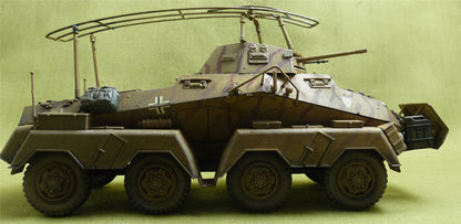Schwerer Panzerspahwagen (Fu) Sd.Kfz.232 German Armoured Car painted 1:35 scale - WW2 Model #170
