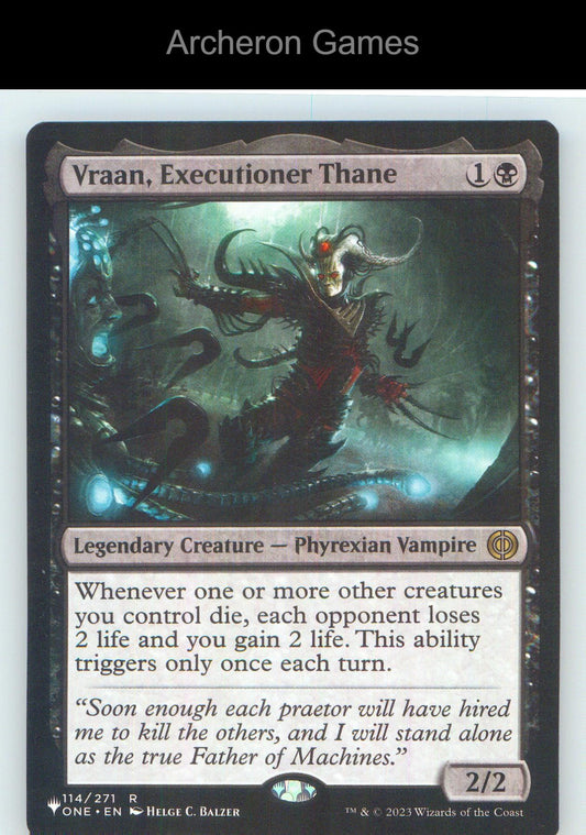 Vraan, Executioner Thane ONE 114 R MTG Card NM/EX+