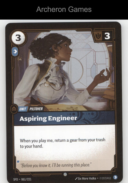 Aspiring Engineer SFD 061/221 C  Card Spiritforged