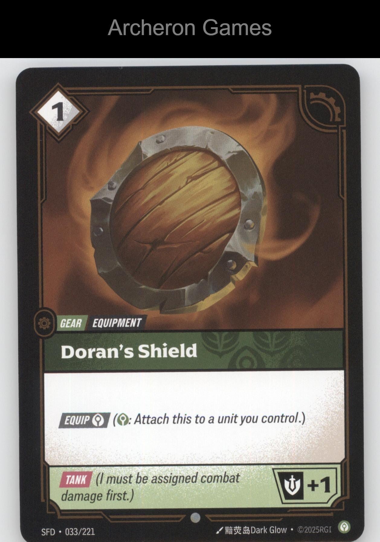 Doran's Shield SFD 033/221 C  Card Spiritforged