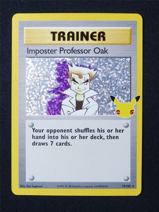 Imposter Profesor Oak 73/102 Textured Holo - Pokemon Card #632