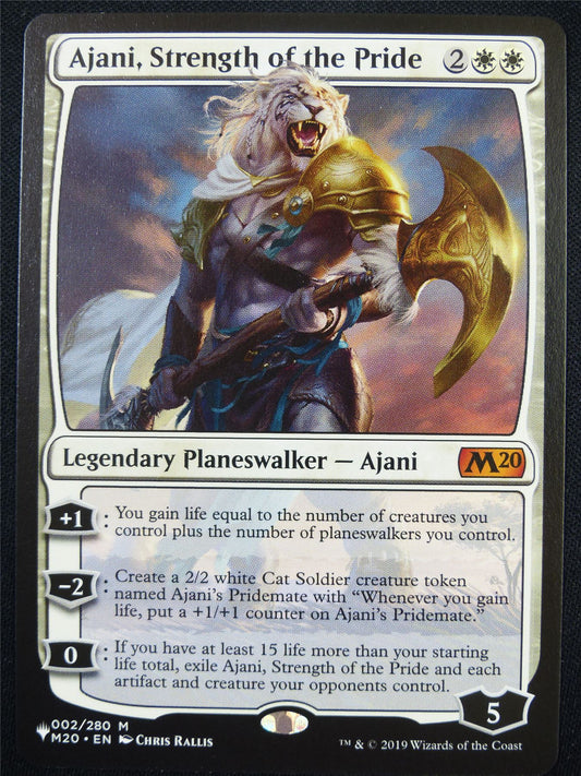 Ajani Strength of the Pride - M20 - Mtg Card #60A