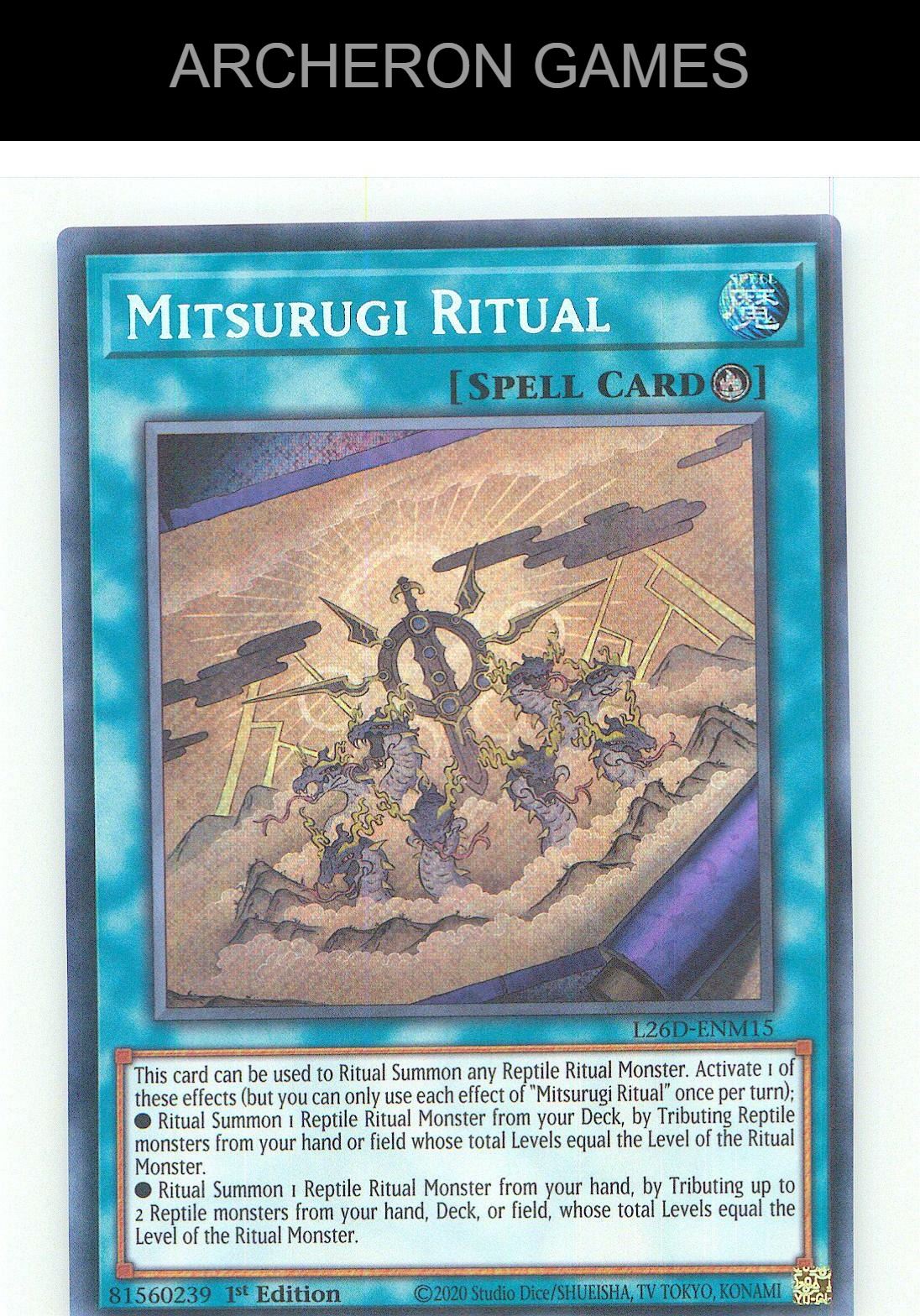 Mitsurugi Ritual (Secret Rare) SEC YUGIOH Card 1st Edition