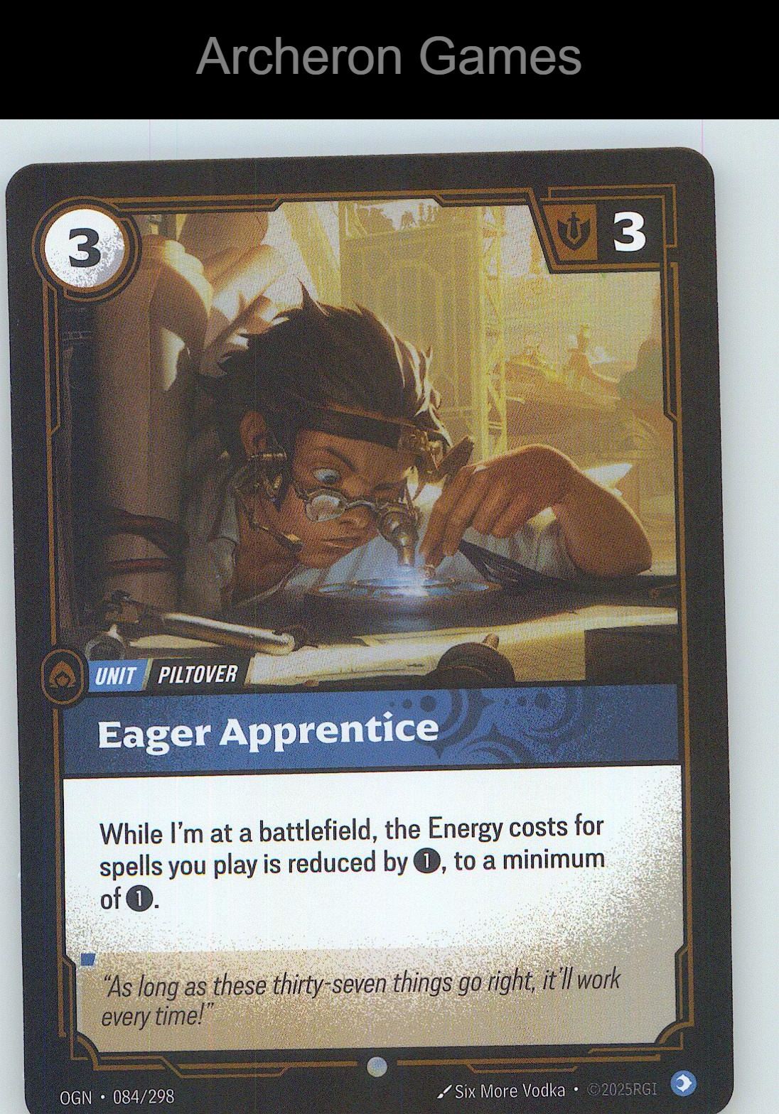 Eager Apprentice OGN 084/298 C Origins Riftbound Card