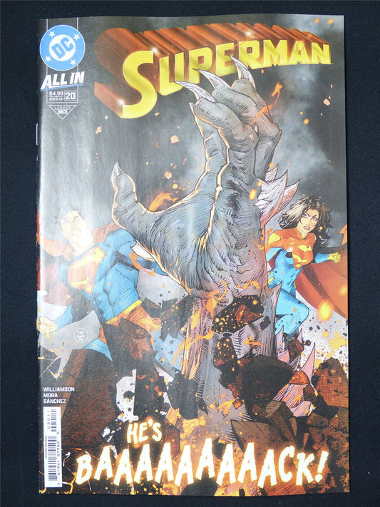 SUPERMAN #20 All-In - B&B Jan 2025 DC Comic #4MF