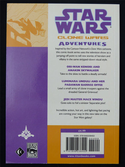 Star Wars Clone Wars Adventures: Three Tales of Hyperkinetic Jedi Action! - Titan Graphic Softback #2RP