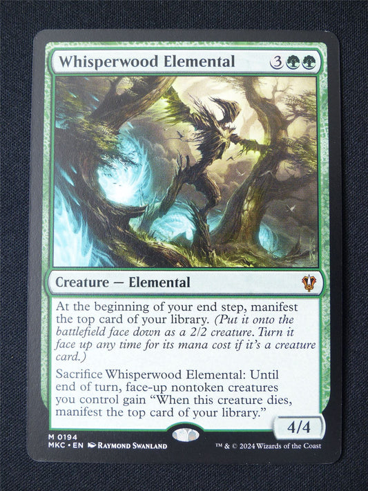 Whisperwood Elemental - MKC - Mtg Card #10D