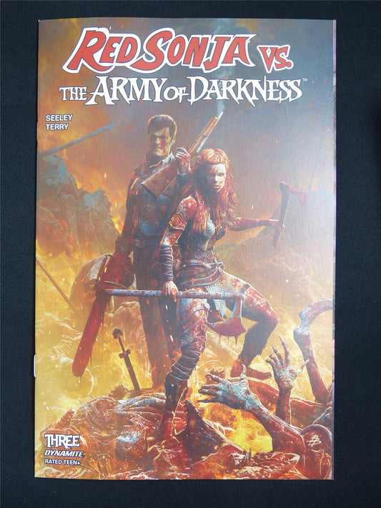 RED Sonja vs The Army of Darkness #3 - Jul 2025 Dynamite Comic #27W