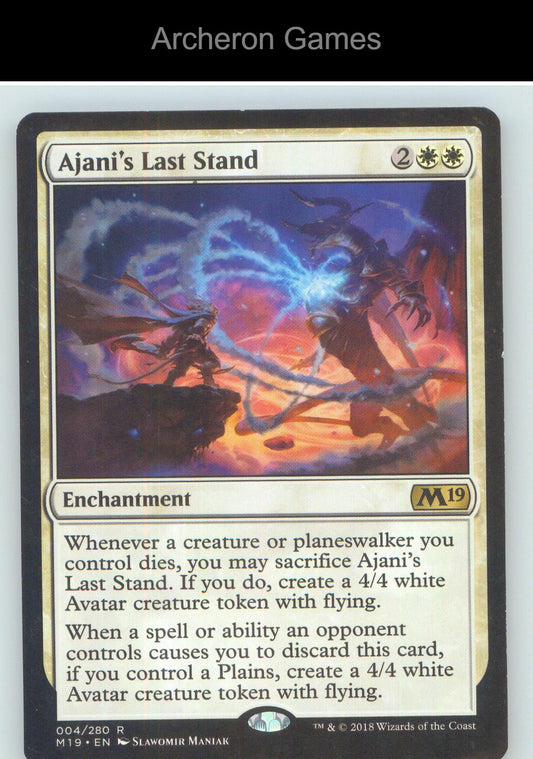 Ajani's Last Stand M19 4 R MTG Card NM/EX+