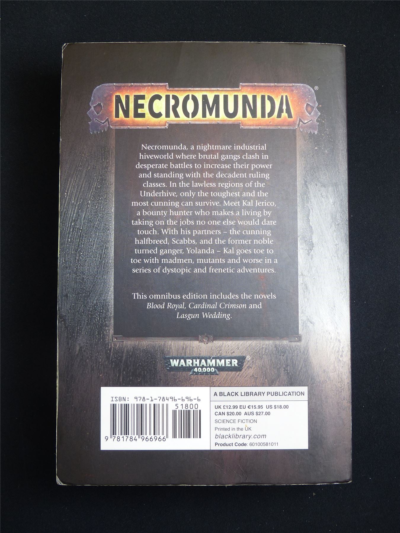 Kal Jerico by Will Mcdermott & Gordon Rennie - Warhammer Necromunda Novel softback #4MF