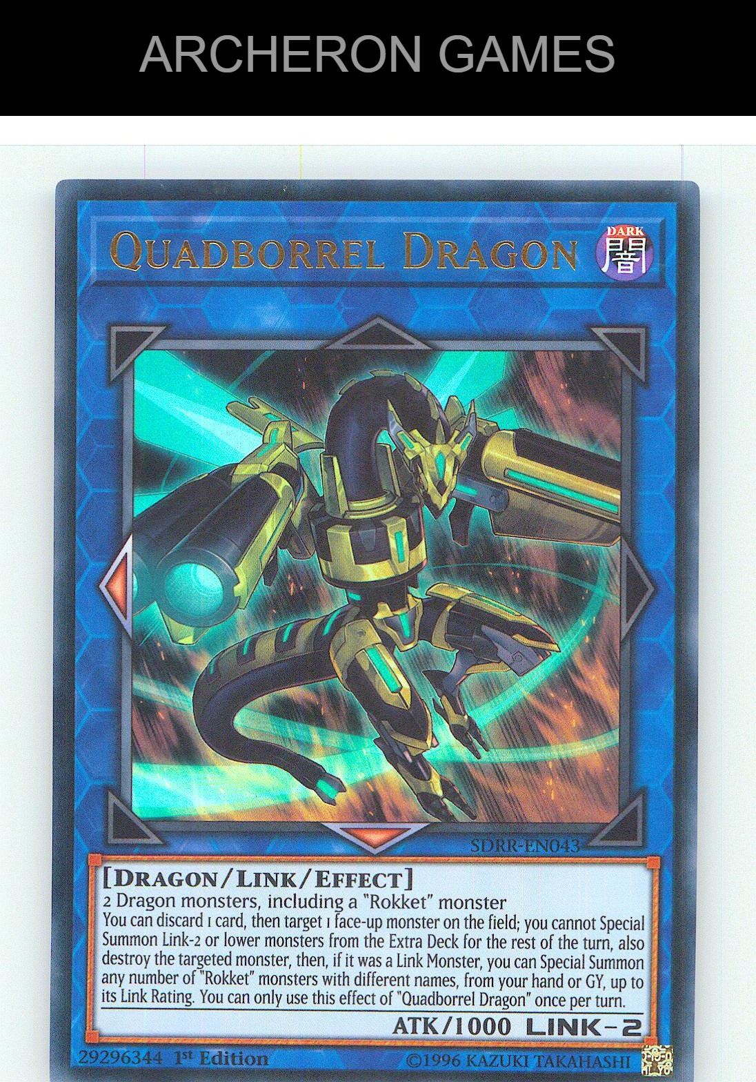 Quadborrel Dragon Ultra Rare YUGIOH Card 1st Edition