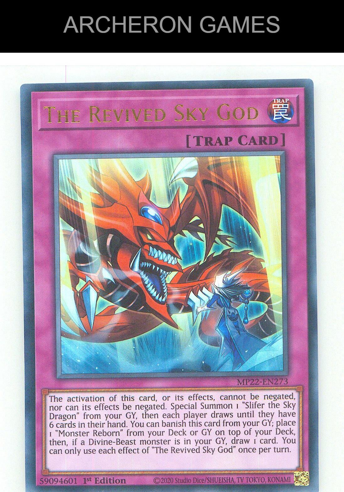 The Revived Sky God Ultra Rare YUGIOH Card 1st Edition