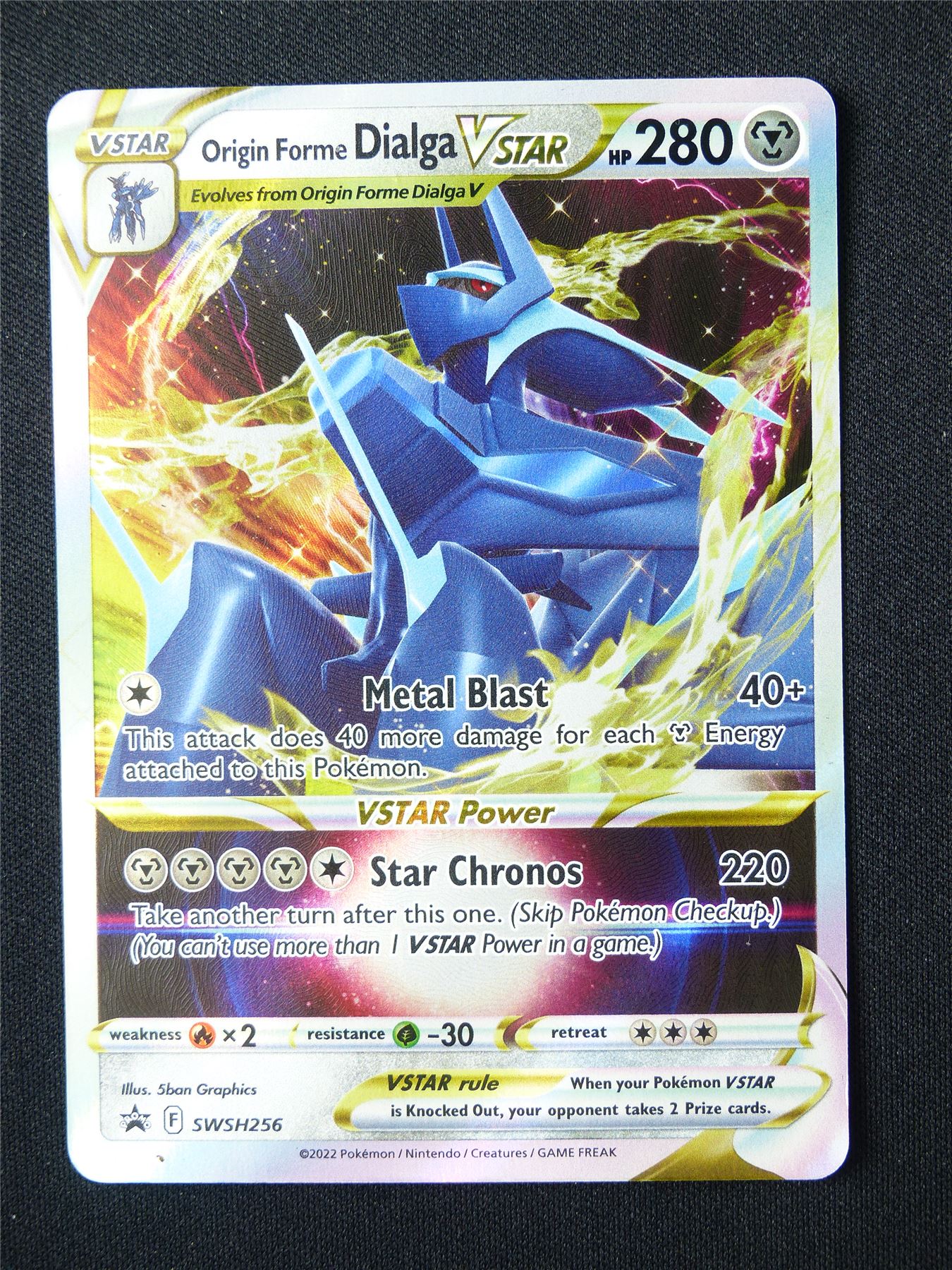 Origin Forme Dialga Vstar SWSH256 Promo Textured Holo - Pokemon Card #5VP