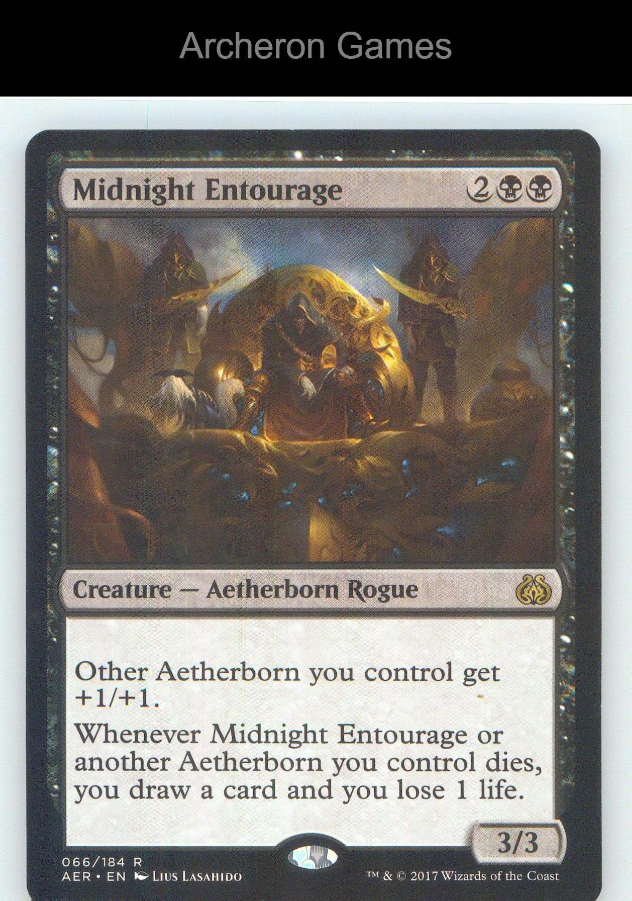 Midnight Entourage AER 66 R MTG Card NM/EX+