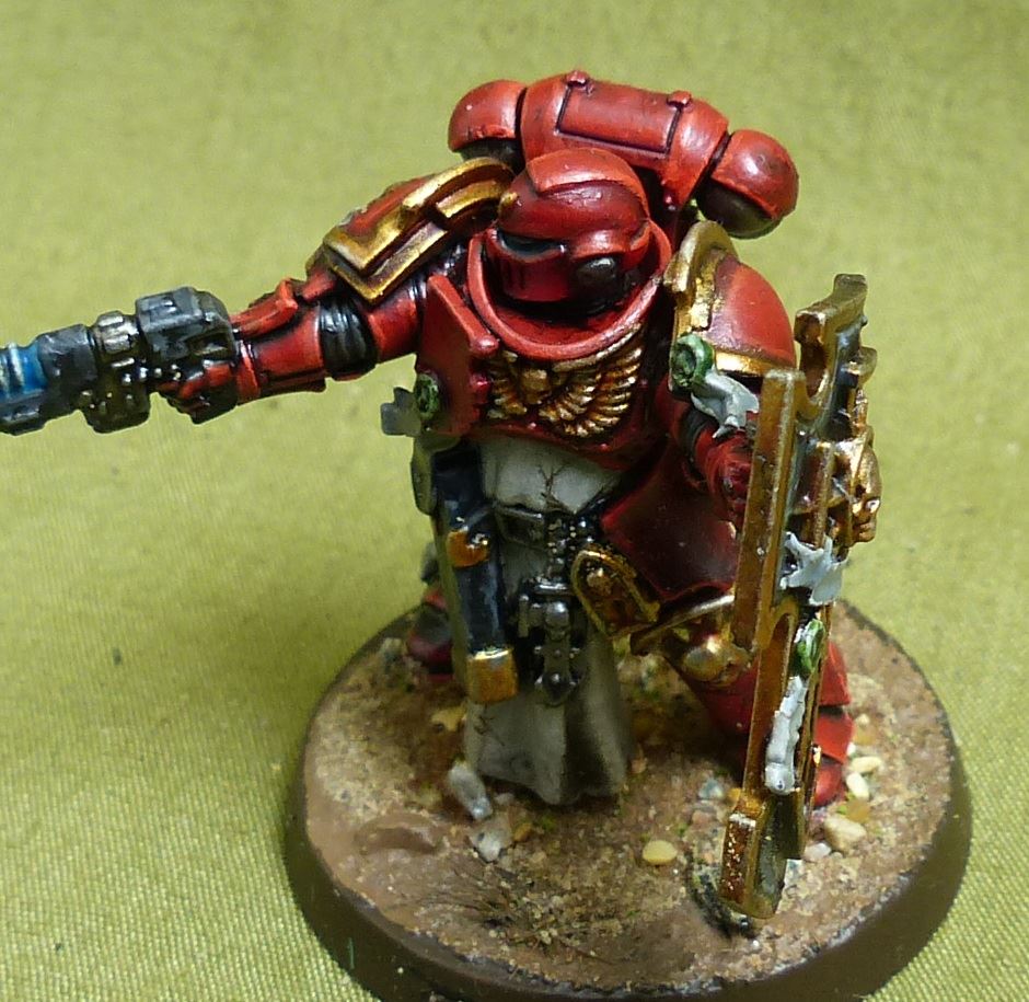 Lieutenant with Storm Shield painted - Blood Angels - Warhammer 40K #3ZH