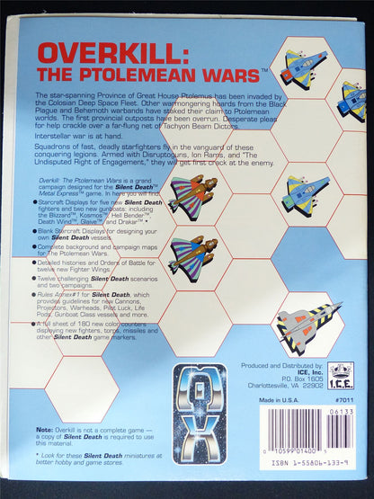 Silent Death: Overkill The Ptolemean Wars Miniatures Sourcebook - I.C.E. Booklet #2QX
