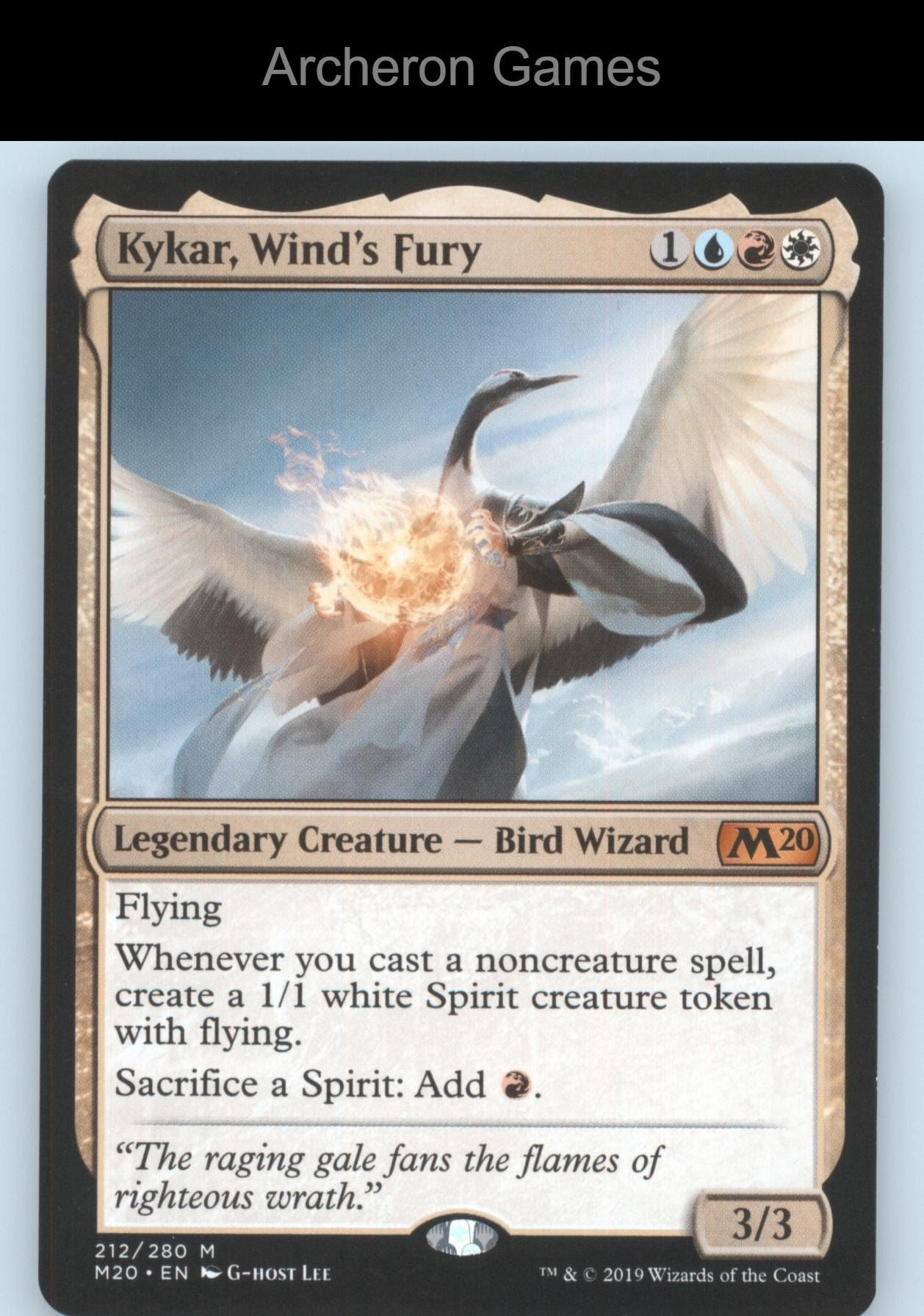 Kykar, Wind's Fury 212 Mythic MTG Card Promo Pack: Core Set 2020