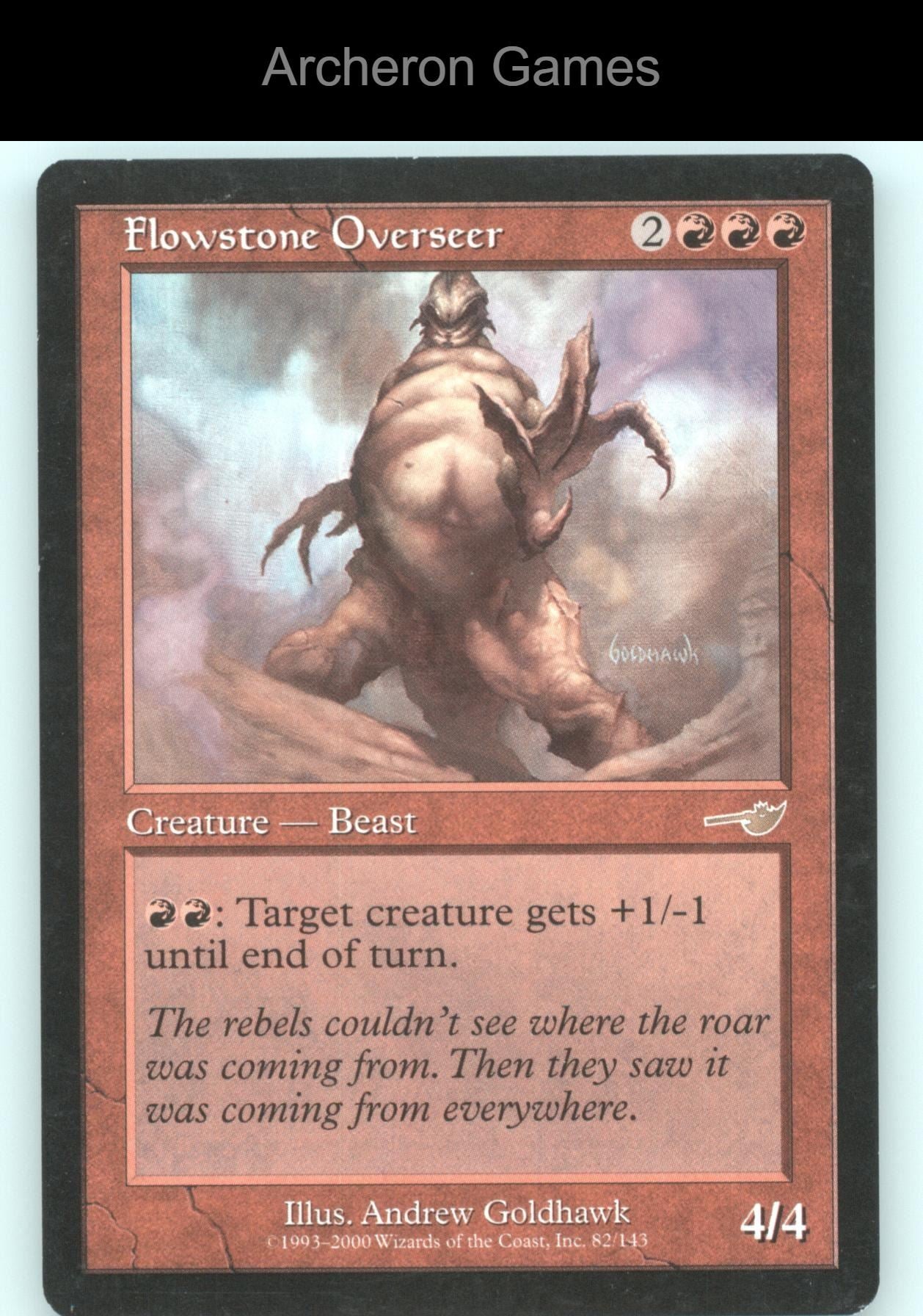 Flowstone Overseer 82 R MTG Card Nemesis