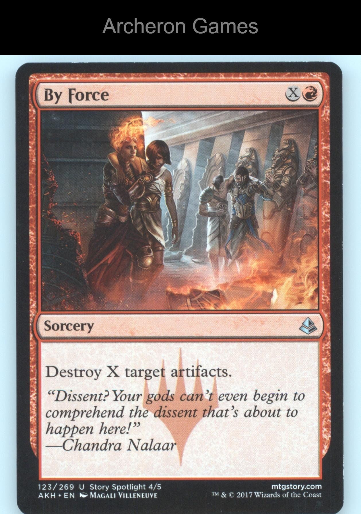 By Force 123/269 UC MTG Card The List Reprints