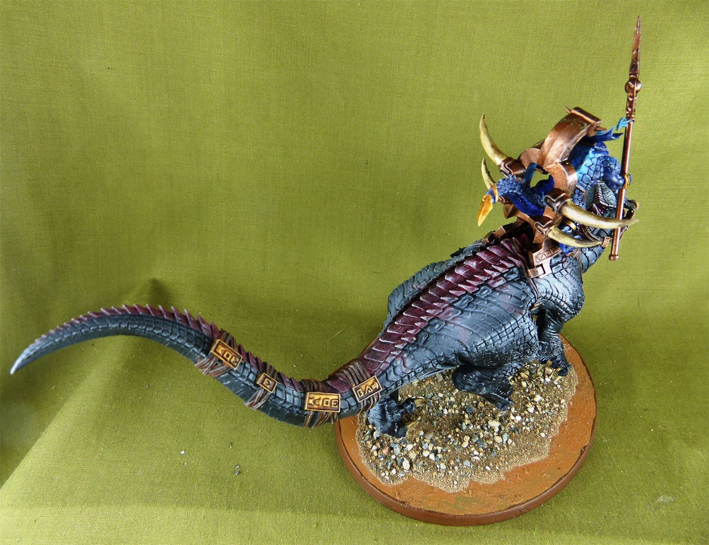 SCAR-veteran carnosaur -Seraphon-Painted - Warhammer AoS 40k #NR