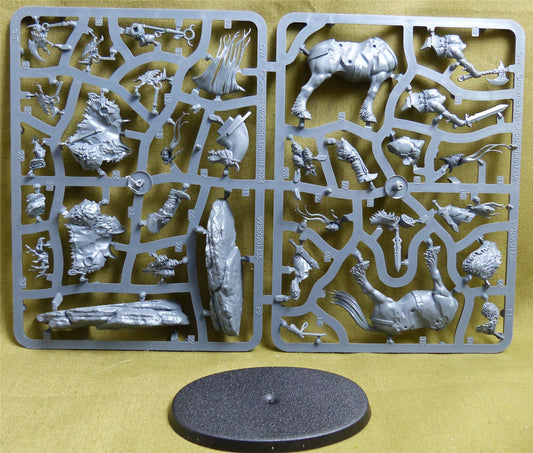 Darkoath Chieftain on Warsteed complete sprue - Slaves to Darkness - Warhammer AoS #32I