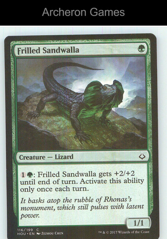 Frilled Sandwalla HOU 116 C MTG Card NM/EX+