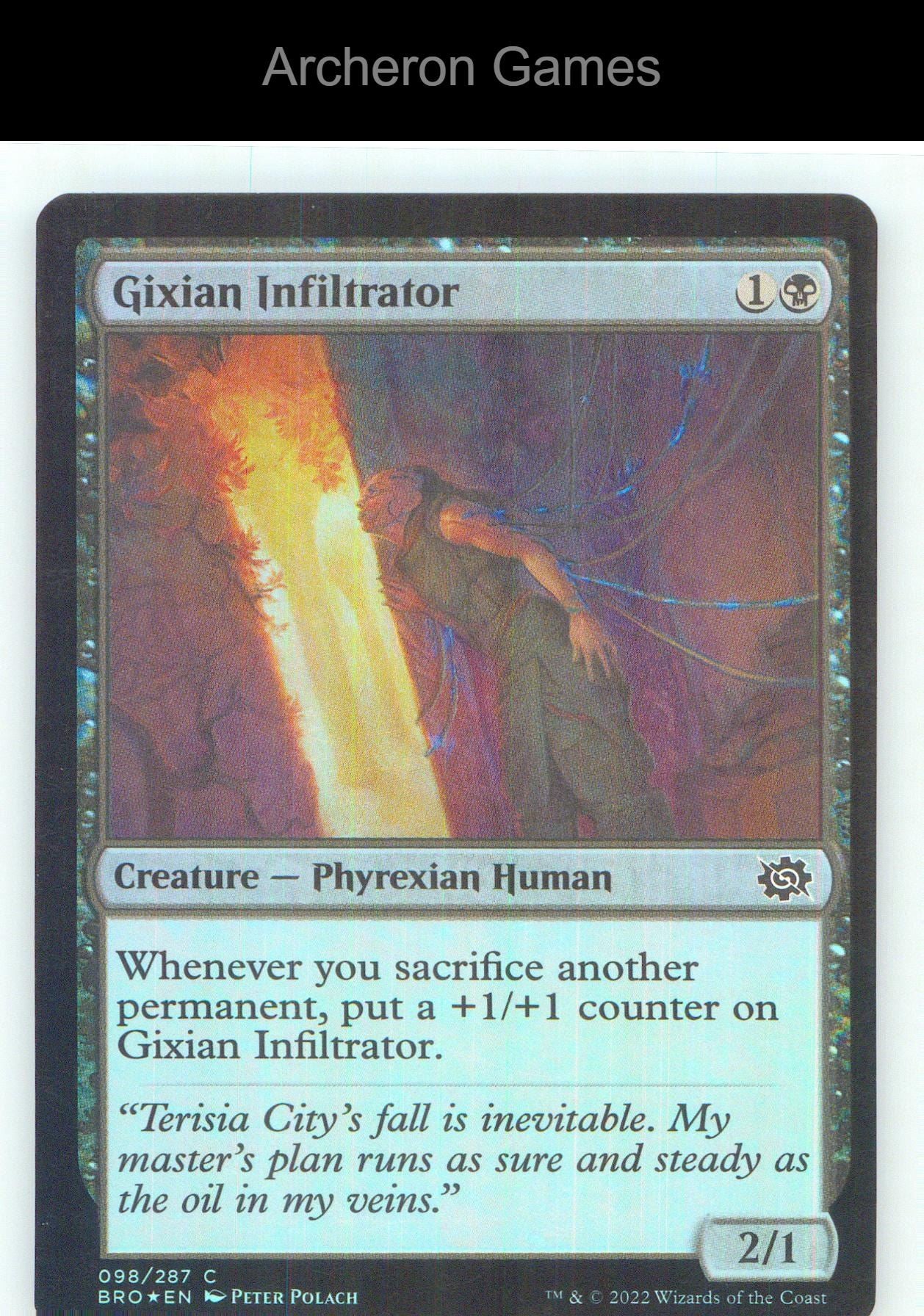 Gixian Infiltrator BRO 98 C MTG Card NM/EX+ Foil