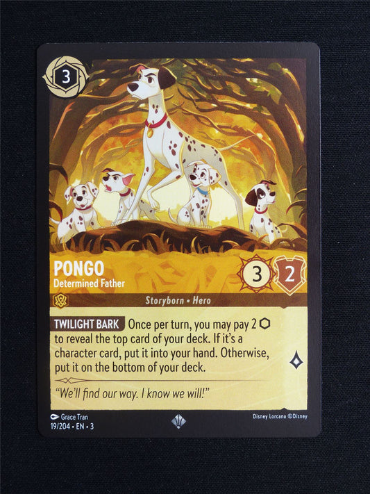 Pongo Determined Father 19/204 - Lorcana Card #203