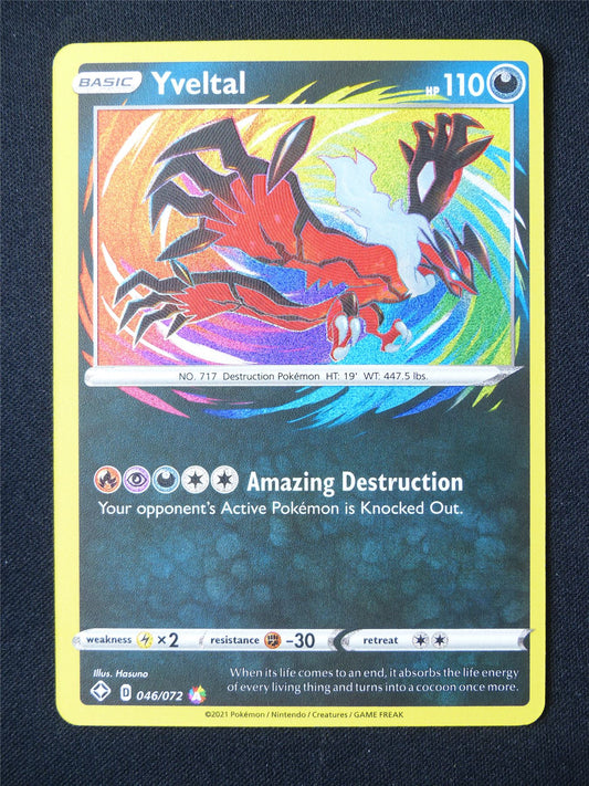 Yveltal 046/072 Textured Holo - Pokemon Card #6Y0