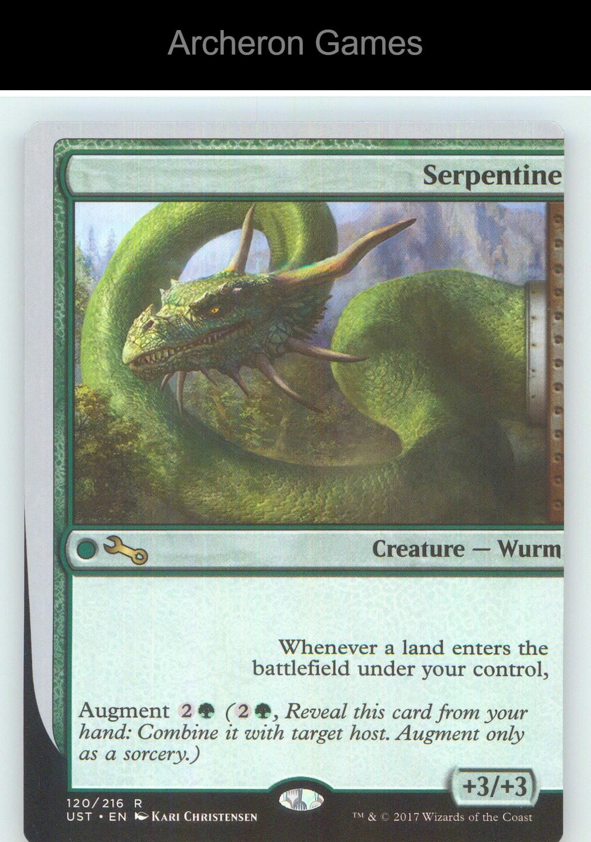 Serpentine UST 120 R MTG Card NM/EX+
