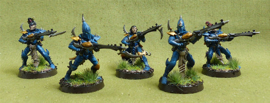 kabalite Warriors set of 5 painted - Aeldari - Warhammer 40K #43O