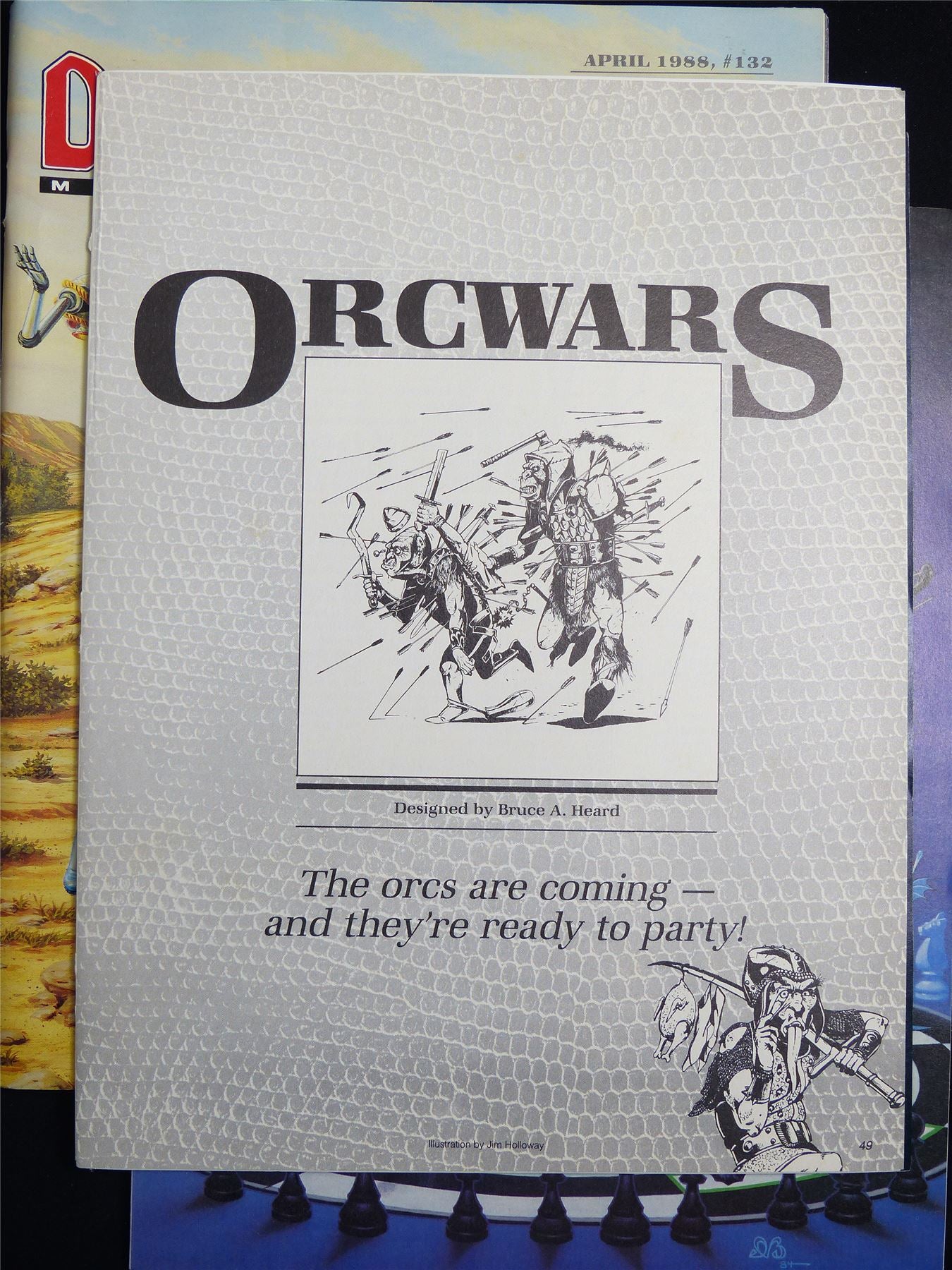 Dragon Magazine #132 April 1988 plus Orcwars #1XD