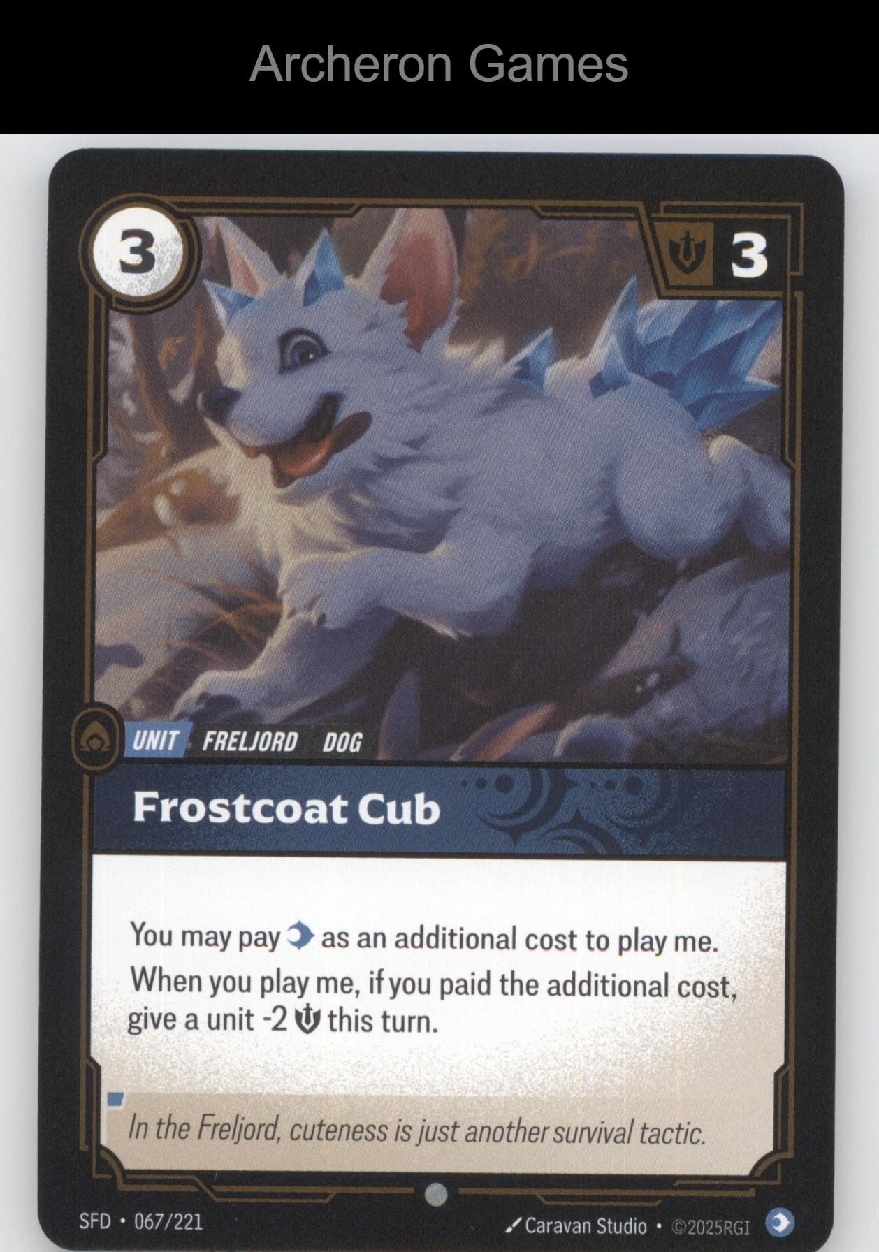 Frostcoat Cub SFD 067/221 C  Card Spiritforged