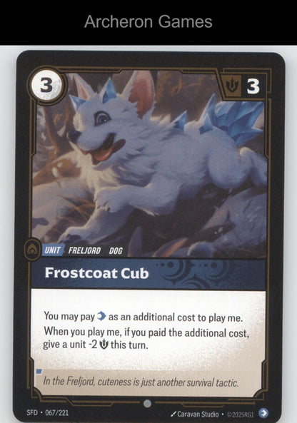 Frostcoat Cub SFD 067/221 C  Card Spiritforged