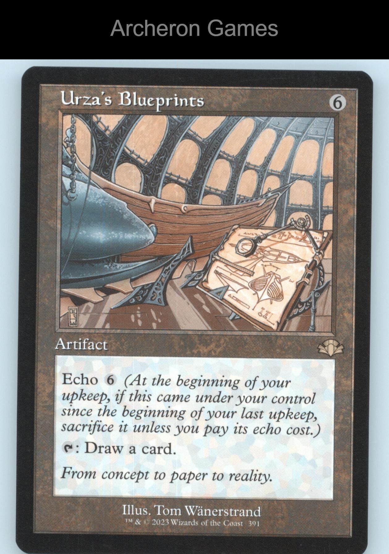 Urza's Blueprints (Retro Frame) 391 R MTG Card Dominaria Remastered
