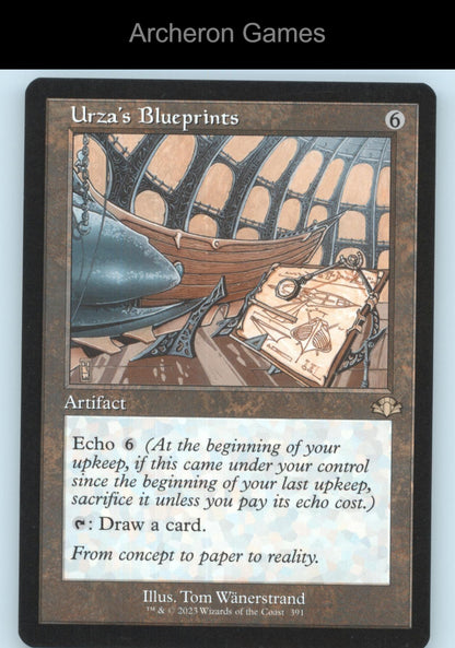 Urza's Blueprints (Retro Frame) 391 R MTG Card Dominaria Remastered