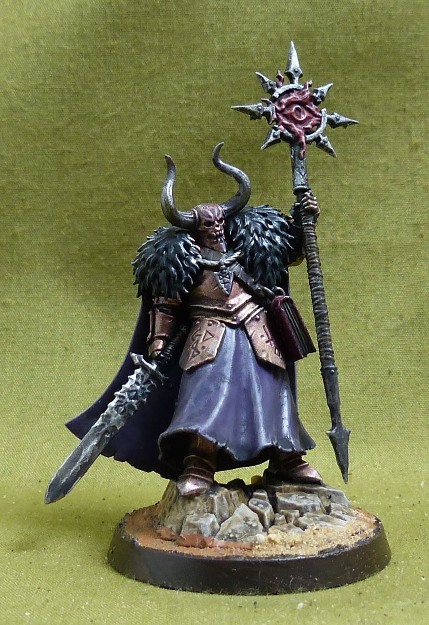 Chaos Sorcerer Lord painted - Slaves to Darkness - Warhammer AoS #5CR